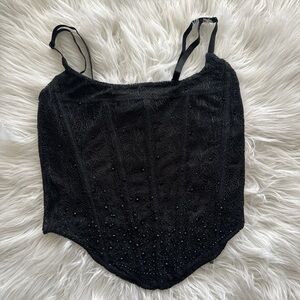 Forever 21 Elegant Black Lace Women's Top